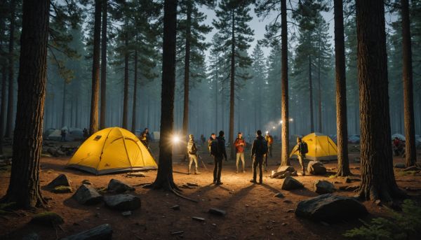 Les lampes frontales éclairent les soirées en plein air